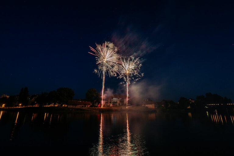 Christelle Ferreira – Chalon Sur Saône – Descente flambeaux feu d’artifice