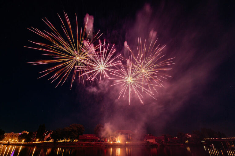 Christelle Ferreira – Chalon Sur Saône – Descente flambeaux feu d’artifice