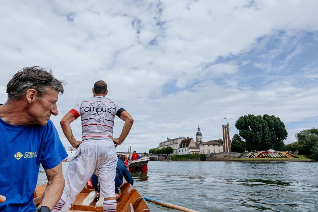 les joutes nautiques à Chalon-sur-Saône